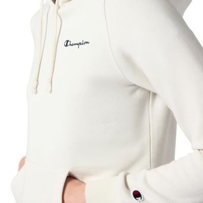 4. Champion Women's Hooded Sweatshirt Cream 118403 WW056