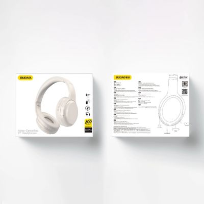 7. Dudao X22Pro on-ear wireless Bluetooth 5.3 headphones - white