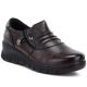 5. Women's brown leather wedge shoes Vinceza 133118