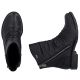 11. Rieker 74853-00 Waterproof Black Leather Ankle Boots for Women