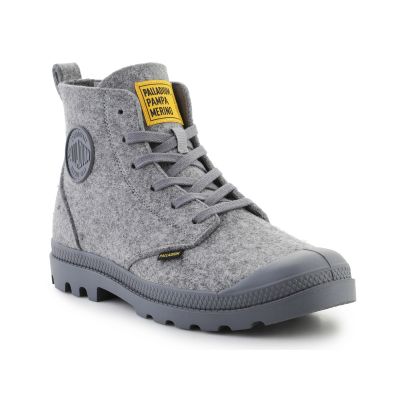 6. Palladium Pampa Hi Merino shoes 74377-027-M Gray