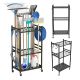 Maclean mobile stand/trolley for garden tools, black, dimensions 43x30x79cm, max 20kg, MC-138