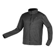 OUTDOOR zip-up sweatshirt, pique, gray, size XL