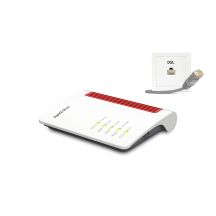 FRITZ!Box 7530 AX Wireless Router Gigabit Ethernet Dual-band (2.4 GHz/5 GHz) Gray, Red, White