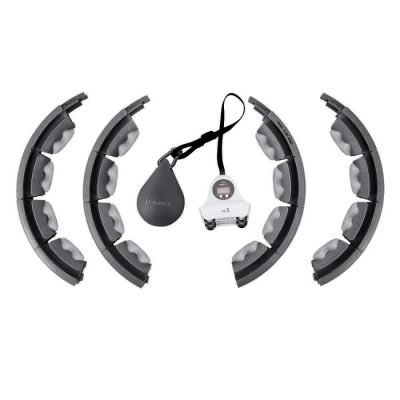4. HMS HHW06 Hula Hoop with Studs, Weight and Counter, Black