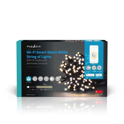 7. Nedis WIFILX01W200 decorative lighting Light chain for decoration 200 pcs LED 2.33 WG