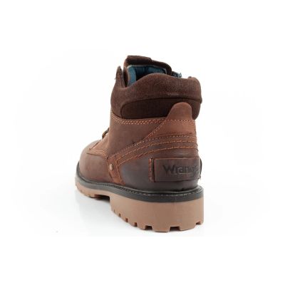 5. Wrangler Yuma men's boots, Chelsea boots, elegant leather, dark brown