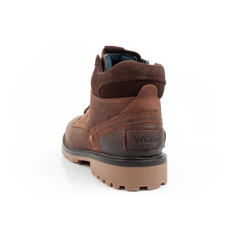 5. Wrangler Yuma men's boots, Chelsea boots, elegant leather, dark brown