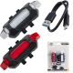 5. XQMAX Front and Rear LED Bicycle Light Set with USB Charging