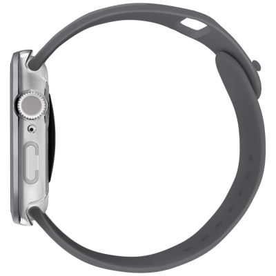 3. Uniq Voute tempered glass case for Apple Watch 10 46 mm - silver