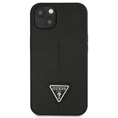 3. Guess GUHCP13SPSATLK iPhone 13 mini 5,4 "black / black hardcase SaffianoTriangle Logo