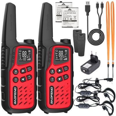 2. Baofeng BF-T25E walkie-talkie red, 2 pieces