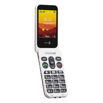 3. Doro Leva L20 7.11 cm (2.8") 132 g Red, White Functional phone