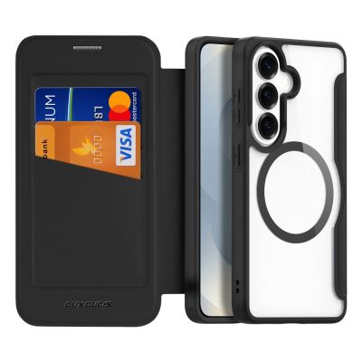 2. Dux Ducis Skin X Pro MagSafe Compatible Wallet Case for Samsung Galaxy S26 - Black