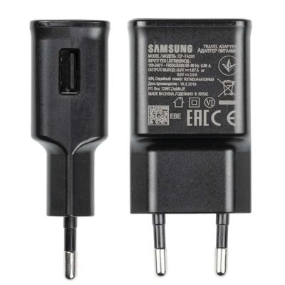 2. Samsung EP-TA200EBE USB-A 15W wall charger with EP-DR140ABE USB-A - USB-C cable (OOB Bulk - replacement packaging) - black