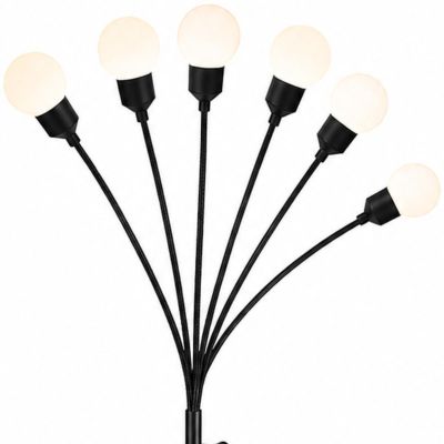 4. SOLAR LAMP DANCING IN THE WIND WHITE BALLS 6 LED 75CM XXL