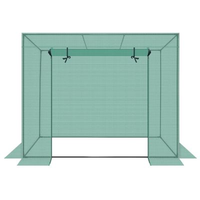 37. GREENHOUSE FOR TOMATOES AND CUCUMBERS 200x77x168-150CM PE GREEN