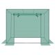 37. GREENHOUSE FOR TOMATOES AND CUCUMBERS 200x77x168-150CM PE GREEN