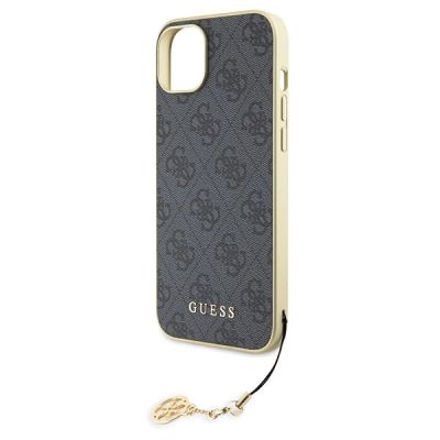 6. Guess 4G Charms Collection case for iPhone 15 Plus - gray