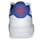 10. Nike Air Force 1 White/Deep royal blue women's shoes - CT3839-101
