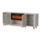 5. VOLARE chest of drawers 200x39x75 cashmere + fireplace
