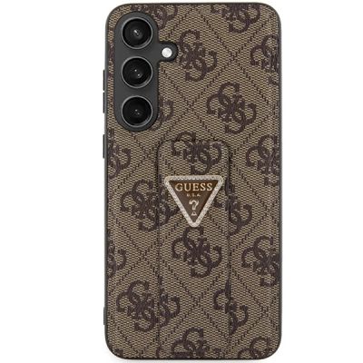 3. Guess GUHCS24SPGS4TDW S24 S921 brown/brown hardcase Grip Stand 4G Triangle Strass