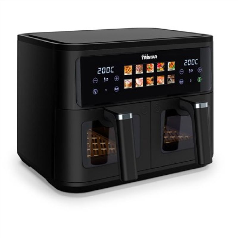 6. Tristar FR-9075 Double Fryer 9L Autonomous 2500W Hot Air Fryer Black