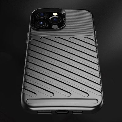 7. Thunder Case Flexible Tough Rugged Cover TPU Case for iPhone 13 Pro Max blue