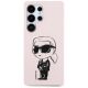3. Karl Lagerfeld Silicone Graffiti Ikonik Printed Logo MagSafe Case for Samsung Galaxy S25 Ultra - Pink