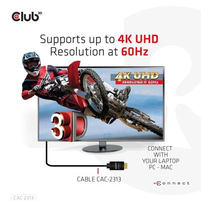 11. CLUB3D HDMI 2.0 4K60Hz RedMere cable 10m/32.8ft