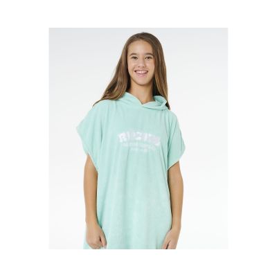 5. RIP CURL Classic Surf Hooded Towel-Girl Poncho Green