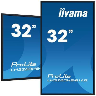 Large Format Monitor iiyama LH3260HS-B1AG A 80cm (31.5") LED Wi-Fi 500 cd/m2 Full HD Android 11 24/7 Black