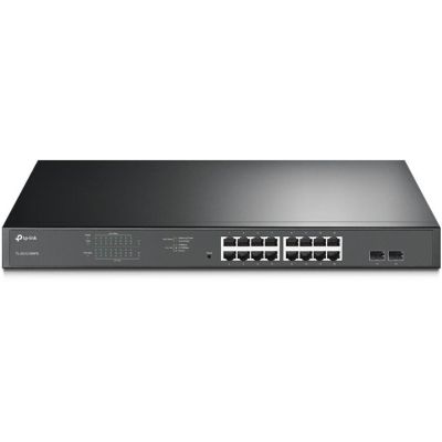 TP-Link TL-SG1218MPE Managed L2 Gigabit Ethernet (10/100/1000) PoE Support 1U Black