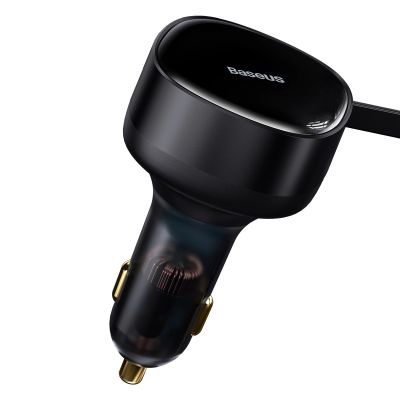 2. Baseus Enjoyment 2in1 car charger 30W black (CGTX000001)