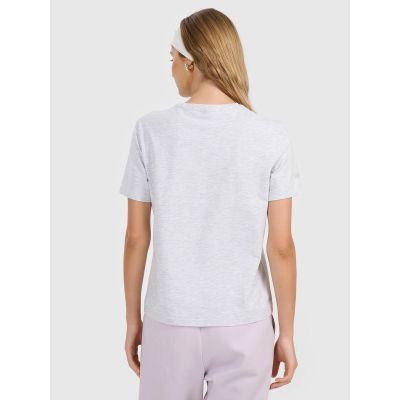 2. Women's regular plain T-shirt 4F 4FRMM00TTSHF3617-27M