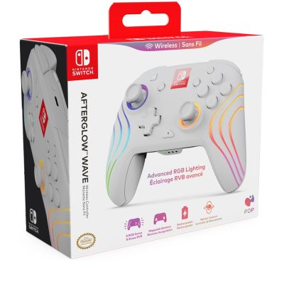 11. PDP Afterglow Wave White USB Gamepad Analog/Digital Nintendo Switch, Nintendo Switch Lite, Nintendo Switch OLED