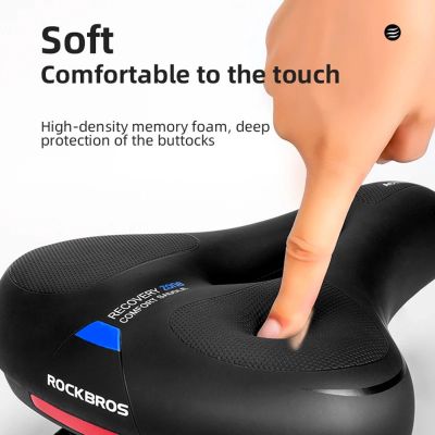 2. Rockbros AQ-6090B bicycle saddle - black and blue