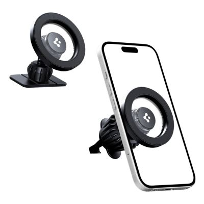 3. Spigen MFT13 MagSafe Car Holder for Cockpit or Air Vent - Black