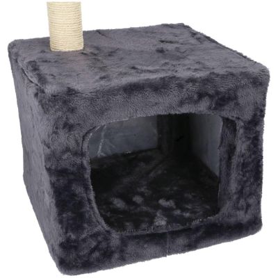 9. CAT SCRATCHING POST WITH HOUSE AND BED 68CM