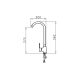 2. PYRAMIS BELLO PLUS 090927601 kitchen faucet, carbon black, lightly speckled