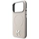 6. Karl Lagerfeld Grained Embossed Ring & Kameo Logo MagSafe Case for iPhone 18 Pro Max / 17 Pro Max - Beige
