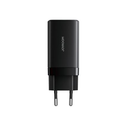 4. Joyroom JR-TG10 65W GaN 2x USB-C + USB-A wall charger with 100W USB-C - USB-C 1.2m cable - black