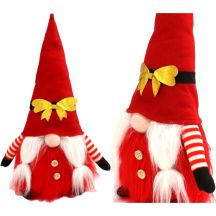 DECORATIVE SANTA CLAUS GNOME 40CM WITH GOLDEN BOW