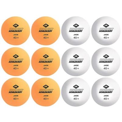5. JADE POLY TABLE TENNIS BALLS 40 MIX 12 PCS POT