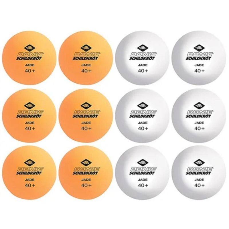 5. JADE POLY TABLE TENNIS BALLS 40 MIX 12 PCS POT