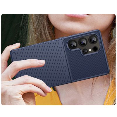 6. Thunder Case Samsung Galaxy S25 Ultra Silicone Armored Case - Blue