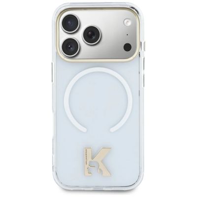 3. Karl Lagerfeld IML K Head Logo MagSafe Case for iPhone 17 Pro - Clear