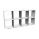 MALAX SHELVING 2X4 WHITE