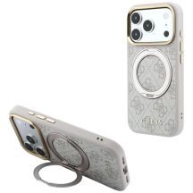 Guess Ring Stand 360 4G Classic Logo MagSafe Case for iPhone 17 Pro Max / 18 Pro Max - Pink