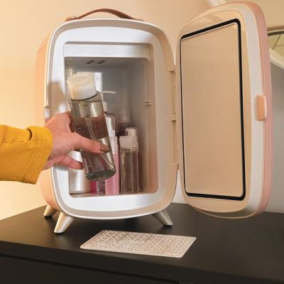 7. Cecotec CoolingBeauty 6000 Mirror Rose Nevera Travel Refrigerator 6L Electric Pink